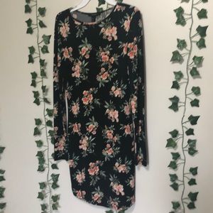 forever 21 black floral dress